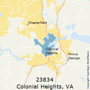 Best Places to Live in Colonial Heights (zip 23834), Virginia